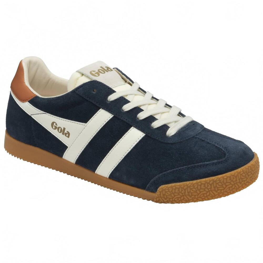 NEW GOLA men's elan sneaker shoe in navy/off white/moody orange